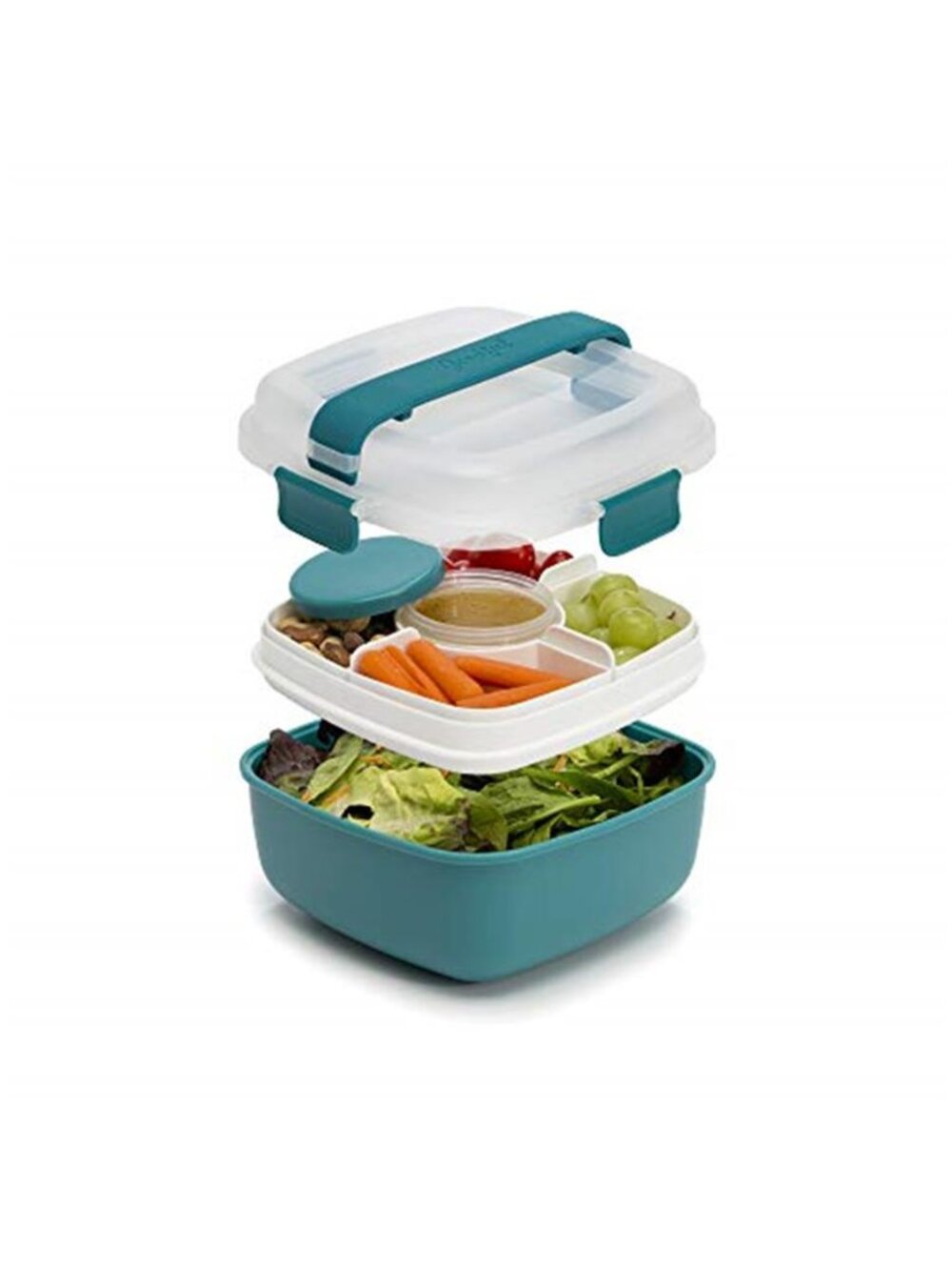 Stackable LunchBox Container,BentoStyle Food Storage with Removeable Compartment